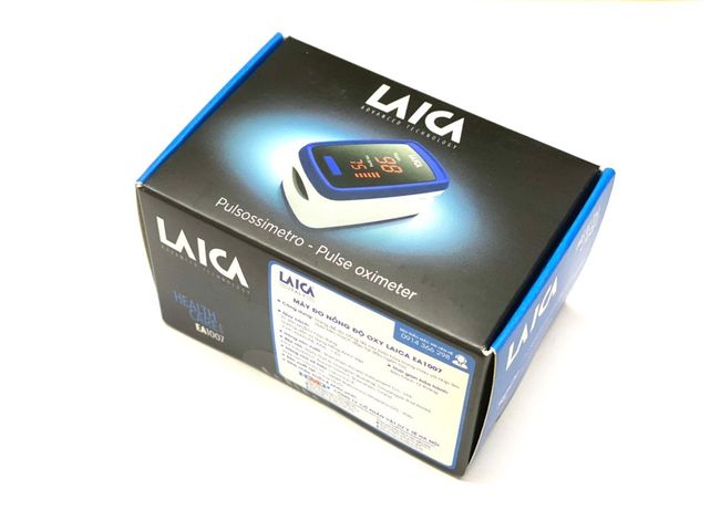 Máy Đo Nồng Độ Oxy Trong Máu Laica EA1007 - Thiết Bị Theo Dõi SPO2 Chính Hãng Italy Nhỏ Gọn, Dễ Sử Dụng Tại Nhà