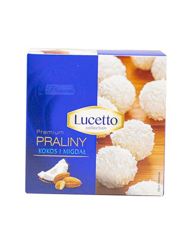 Socola dừa hạnh nhân Lucetto- Hộp giấy vuông -150gr