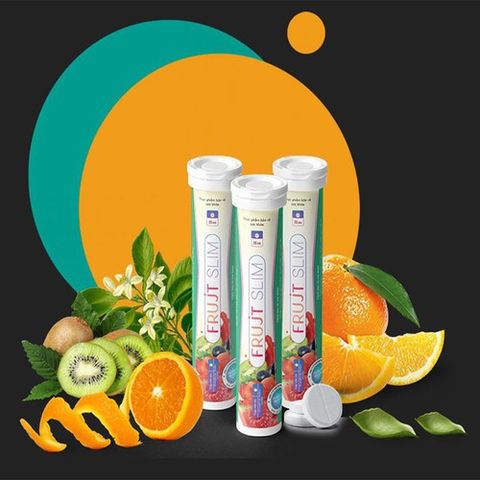 Viên Sủi Hỗ Trợ Giảm cân Frujt Slim Hộp 20 viên