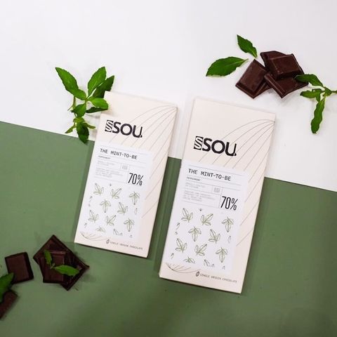 Socola nguyên chất Sou. The Mint-To-Be vị bạc hà tự nhiên