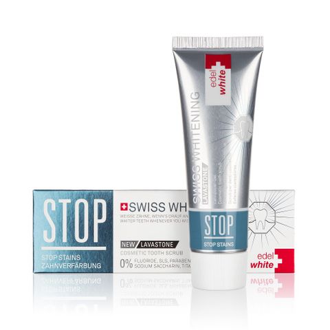 Kem đánh răng Whitening Stop Stains Thụy sĩ 75ml