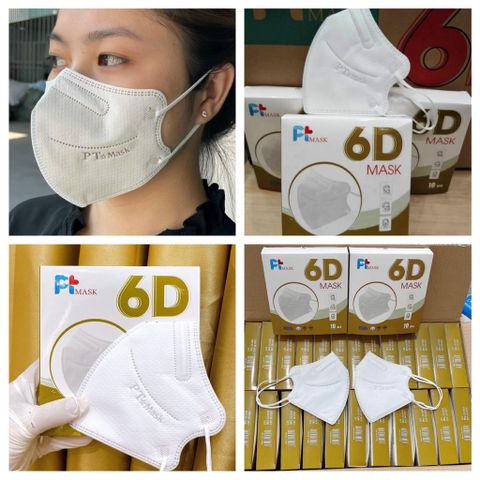 Hộp 10 Cái Khẩu Trang VNN95 PT Mask, 5 Lớp, Mẫu 6D