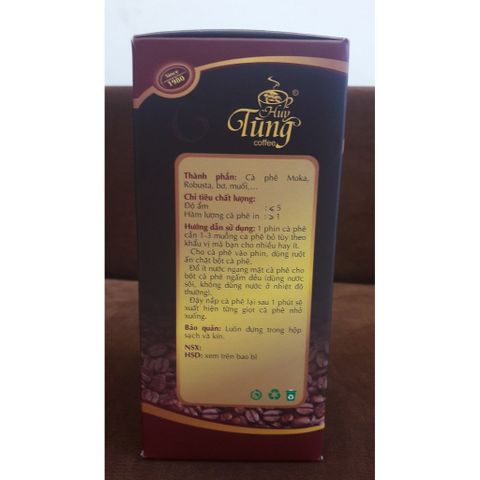 Cà Phê Huy Tùng Hương Chồn 500gr - Đặc Sản Phú Yên, Hương Vị Độc Đáo, Chế Biến Truyền Thống, 40 Năm Kinh Nghiệm