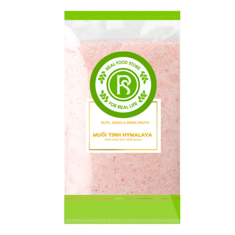 Muối Hồng Hymalaya Real Food Nhuyễn 1kg (Pink Salt)