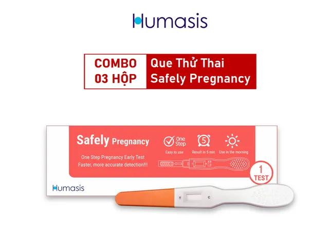 Combo 03 Que Thử Thai Humasis Safely Pregnancy Dạng Bút