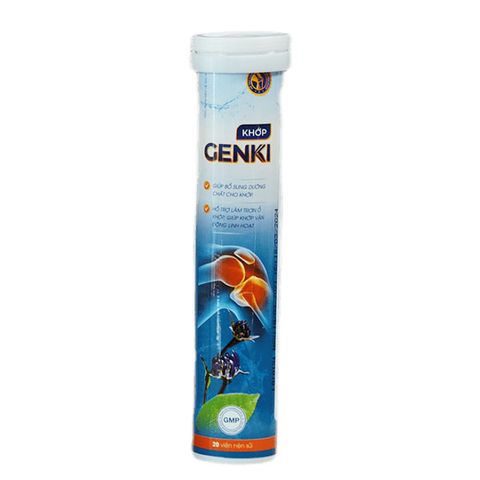 Viên Sủi Genki Hỗ Trợ Bổ Sung Dưỡng Chất Cho Khớp Hộp 20 viên