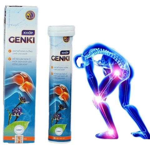 Viên Sủi Genki Hỗ Trợ Bổ Sung Dưỡng Chất Cho Khớp Hộp 20 viên