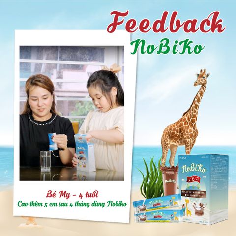 Combo 4 hộp Sữa Tăng chiều cao cho bé NOBIKO, nhập khẩu Nhật Bản