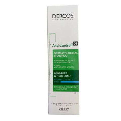 Dầu Gội Vichy Dercos Anti-Dandruff Oily 200ml - Giải Pháp Làm Sạch Gàu Cho Da Đầu Dầu, Giảm Nhờn, Tóc Mềm Mượt