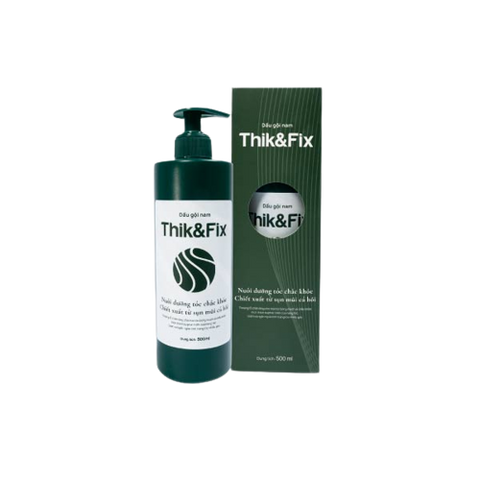 Bộ sản phẩm Chăm sóc tóc Thik&Fix - Kích mọc tóc, làm đen tóc, Dầu gội, Dầu xả, Cốm, Xịt dưỡng - Giúp tóc chắc khỏe, bóng mượt