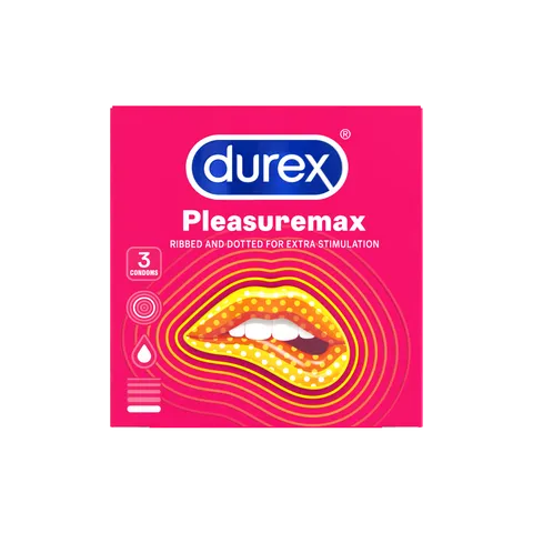 Bao Cao Su Gân Gai Durex Pleasuremax Hộp 3 Cái