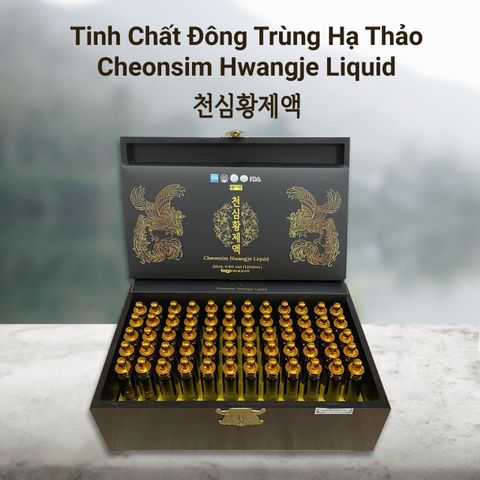 Tinh chất đông trùng hạ thảo Cheonsim Hwangje Liquid 60 ống cao cấp