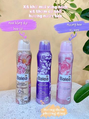 Nước hoa dạng xịt Body khử mùi Balea Parfum Deoderant