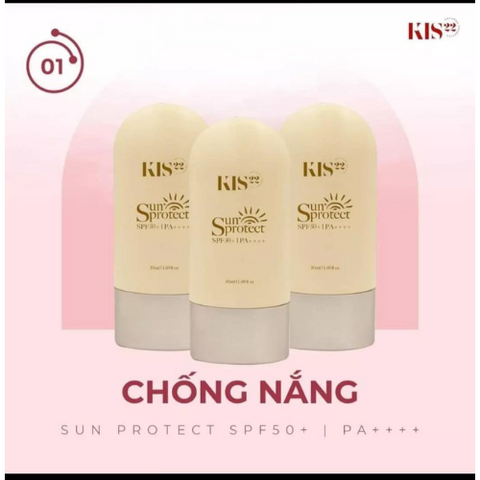 Kem chống nắng Kis22 Sun Protect 50ml hỗ trợ dưỡng da