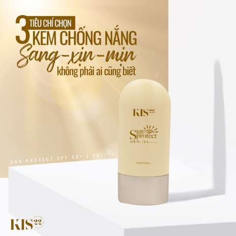 Kem chống nắng Kis22 Sun Protect 50ml hỗ trợ dưỡng da