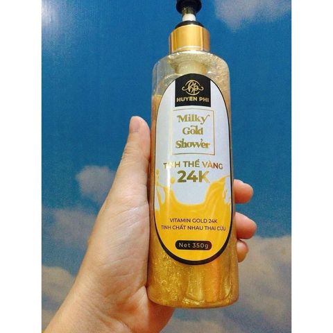 Sữa tắm tinh thể Vàng 24K Huyền Phi - Milky Gold Shower