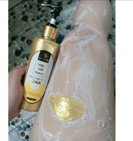 Sữa tắm tinh thể Vàng 24K Huyền Phi - Milky Gold Shower