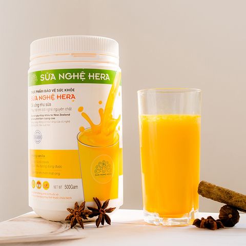 Sữa Nghệ Hera 500gr giúp lợi sữa hỗ trợ giảm đau dạ dày