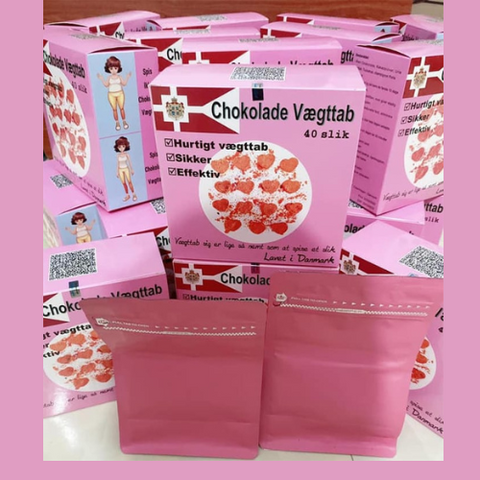 Kẹo Socola Giảm Cân Chính Hãng Đan Mạch Chokolade Vaegttab hộp 40 viên