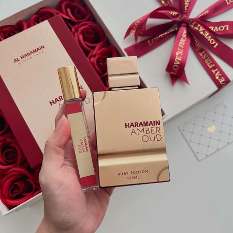 Nước hoa unisex Al Haramain Amber Oud Ruby Edition EDP - Hương thơm sang chảnh, quyến rũ, phiên bản hoàn hảo của MFK Baccarat Rouge 540