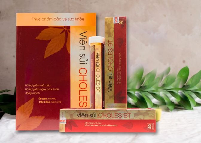Viên Sủi Choles BT  Hỗ Trợ Giảm Mỡ Máu Hộp 20 Viên Sủi