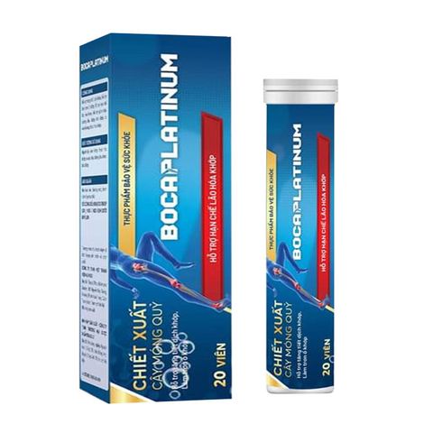 Boca Platinum, Hỗ Trợ Làm Trơn Ổ Khớp Hộp 20 Viên Sủi