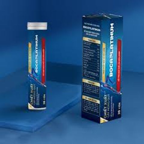 Boca Platinum, Hỗ Trợ Làm Trơn Ổ Khớp Hộp 20 Viên Sủi
