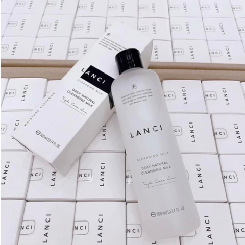 Sữa Tẩy Trang Lanci Daily Natural Cleansing Milk Hàn Quốc 300ml - Làm Sạch Da, Dưỡng Ẩm, Kháng Khuẩn, Giảm Mụn Trứng Cá