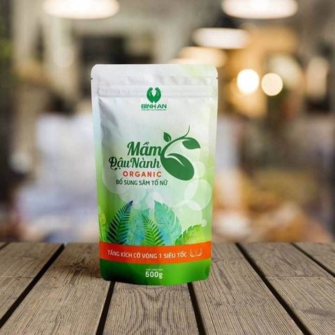 Mầm đậu nành Organic Bình An Chính Hãng - 500 gram