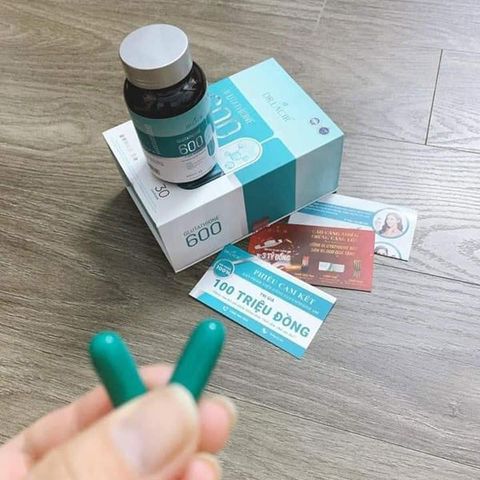 Viên Uống Glutathione 600 Dr Lacir - Hỗ Trợ Trắng Da, Cân Bằng Nội Tiết Tố Nữ, Ngăn Ngừa Nám và Nếp Nhăn - Hộp 30 Viên