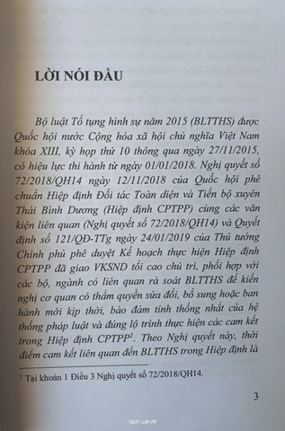 Bộ Luật Tố Tụng Hình Sự Năm 2015 Được Sửa Đổi, Bổ Sung Năm 2021
