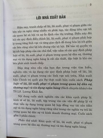 Pháp Luật Về Lãi, Lãi Suất, Phạt Vi Phạm Trong Quan Hệ Dân Sự...