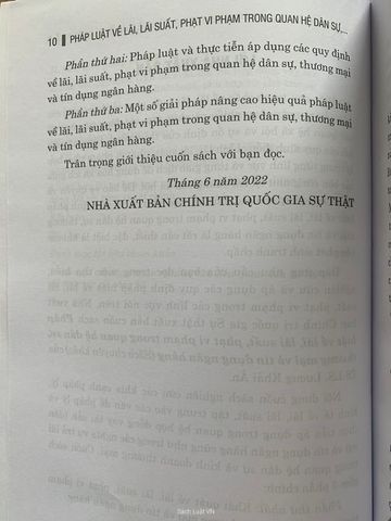 Pháp Luật Về Lãi, Lãi Suất, Phạt Vi Phạm Trong Quan Hệ Dân Sự...