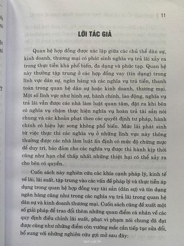 Pháp Luật Về Lãi, Lãi Suất, Phạt Vi Phạm Trong Quan Hệ Dân Sự...