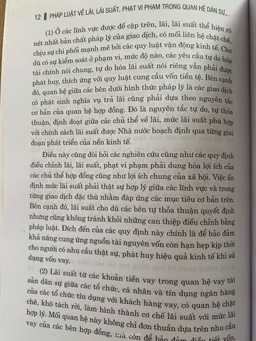 Pháp Luật Về Lãi, Lãi Suất, Phạt Vi Phạm Trong Quan Hệ Dân Sự...