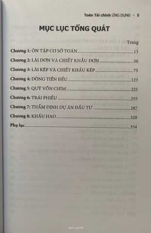 Sách Toán Tài Chính Ứng Dụng - Hướng Dẫn Chi tiết về Lãi Suất, Dòng Tiền, Thẩm Định Đầu Tư, và Khấu Hao - Nguyễn Tấn Bình