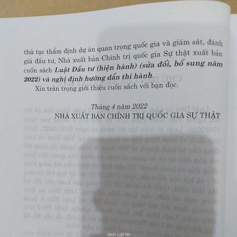 Luật Đầu Tư (2022) Và Nghị Định Hướng Dẫn Thi Hành Gồm Có Văn Bản Luật