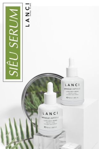 Serum Lanci Miracle Ampoule Ultra Clarifying 50ml - Siêu Serum Hàn Quốc Giúp Dưỡng Ẩm, Trị Mụn, Làm Sáng Da, Phục Hồi Da Tổn Thương