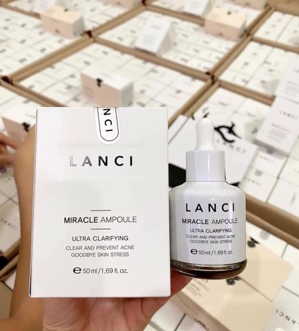 Serum Lanci Miracle Ampoule Ultra Clarifying 50ml - Siêu Serum Hàn Quốc Giúp Dưỡng Ẩm, Trị Mụn, Làm Sáng Da, Phục Hồi Da Tổn Thương