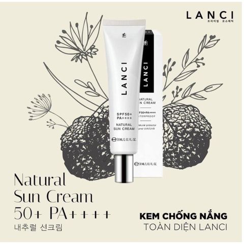 Kem Chống Nắng Lanci Sun Cream SPF50+ PA++++ 50ml - Bảo Vệ Da Toàn Diện, Ngăn Cháy Nắng và Dưỡng Ẩm, Sản Phẩm Cao Cấp Hàn Quốc