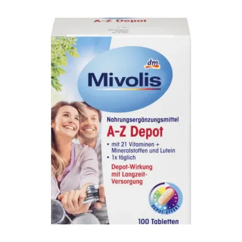 Vitamin Tổng Hợp Mivolis AZ Depot Ab Đức Cho Người dưới 50 tuổi