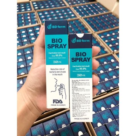 Combo 2 Xịt họng kháng khuẩn sinh học Bio Spray Hàn Quốc 30ml