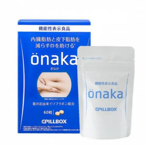 Viên Uống Hỗ Trợ Giảm Béo Bụng Onaka Pillbox Nhật Bản Hộp 60 viên