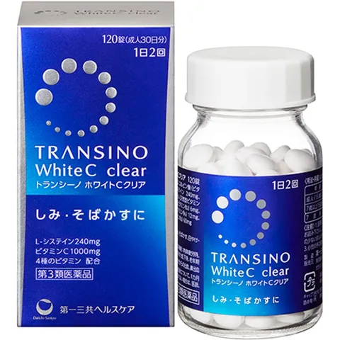 Viên uống Transino White C Clear hỗ trợ trắng da lọ 120v