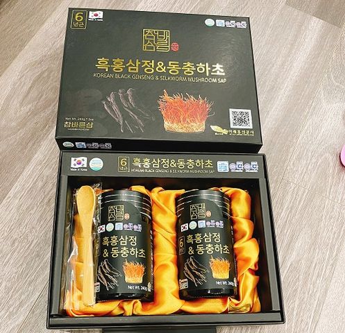 Cao Hắc Sâm Đông Trùng Hạ Thảo 2 Lọ x 240gr Hàn Quốc - Giải Pháp Bổ Sung Sức Khỏe Từ Thiên Nhiên, Quà Tặng Sang Trọng cho Tết
