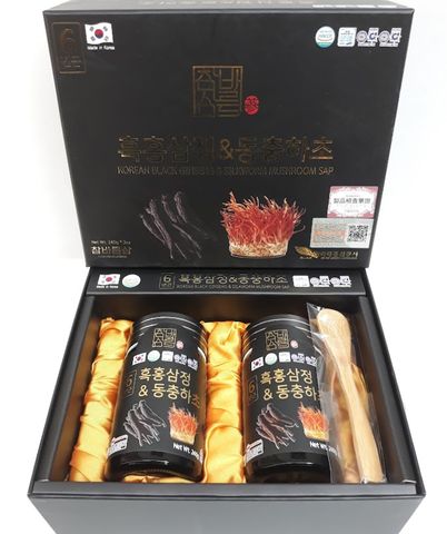 Cao Hắc Sâm Đông Trùng Hạ Thảo 2 Lọ x 240gr Hàn Quốc - Giải Pháp Bổ Sung Sức Khỏe Từ Thiên Nhiên, Quà Tặng Sang Trọng cho Tết