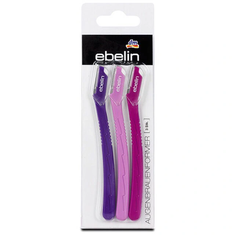 Set 3 Dao Cạo Lông Mày Ebelin Đức - Thiết Bị Làm Đẹp Cao Cấp, Tiện Dụng, Được Yêu Thích Bởi Phái Đẹp