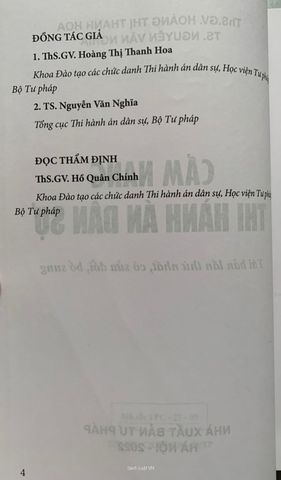 Cẩm nang thi hành án dân sự (Tái bản lần thứ 1)