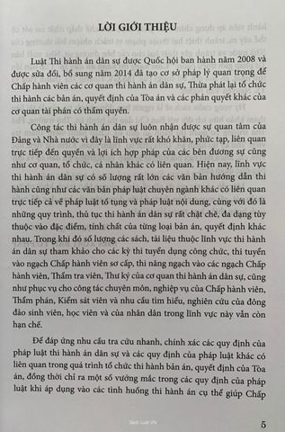 Cẩm nang thi hành án dân sự (Tái bản lần thứ 1)