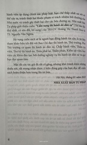 Cẩm nang thi hành án dân sự (Tái bản lần thứ 1)